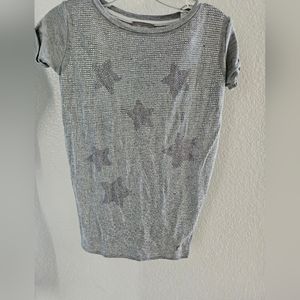 Microbe by Miss Grant baby's gray beaded shirt dress (2T)